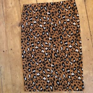 Animal Print Pencil Skirt